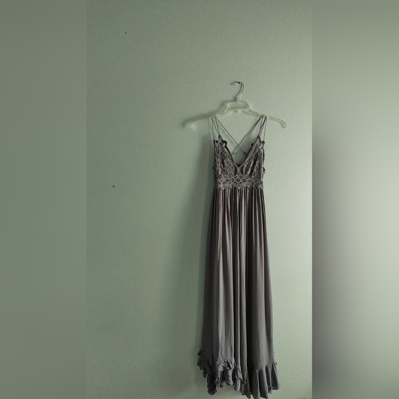 Lace Bralette Maxi Dress Adele Free People - Picture 1 of 5